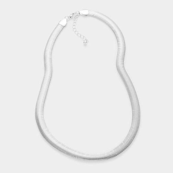 Silver Metal Chain Necklace Set NWT - Picture 2 of 7